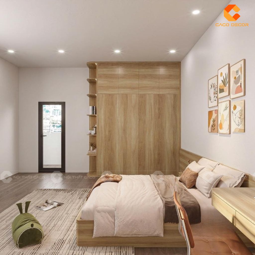 Thiết Kế Tủ Gỗ Công Nghiệp 2 Buồng Đẹp Mẫu Mới, Giá Xưởng 7