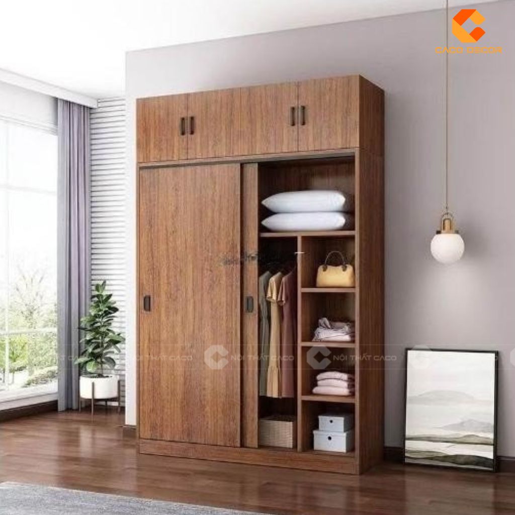 Thiết Kế Tủ Gỗ Công Nghiệp 2 Buồng Đẹp Mẫu Mới, Giá Xưởng 20