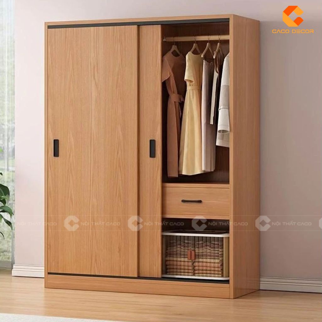 Tủ 2 Buồng Gỗ Công Nghiệp Đẹp, Tiện Lợi, Giá Xưởng Tại CaCo 10