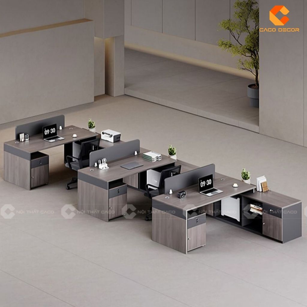 Bàn Làm Việc Nhân Viên BLVNV015 Cho Không Gian Văn Phòng Mở 1