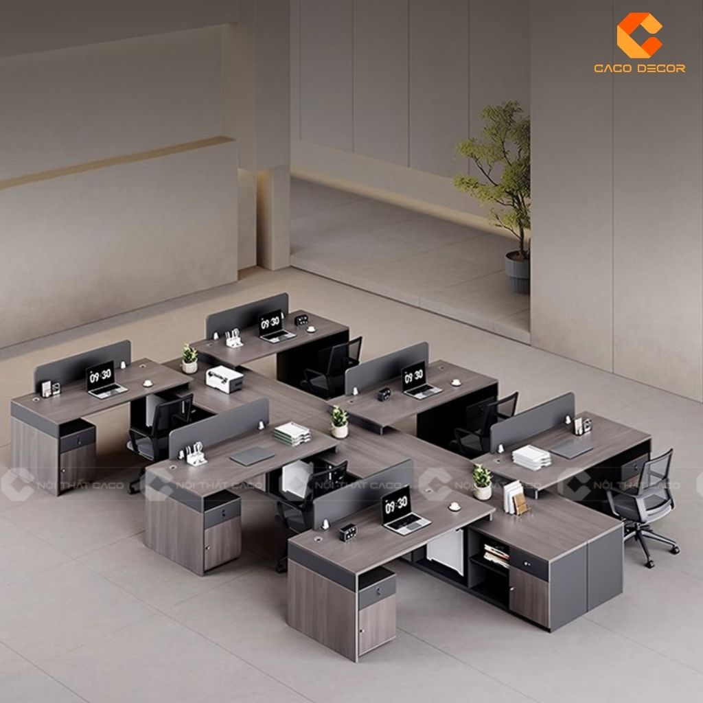 Bàn Làm Việc Nhân Viên BLVNV015 Cho Không Gian Văn Phòng Mở 2