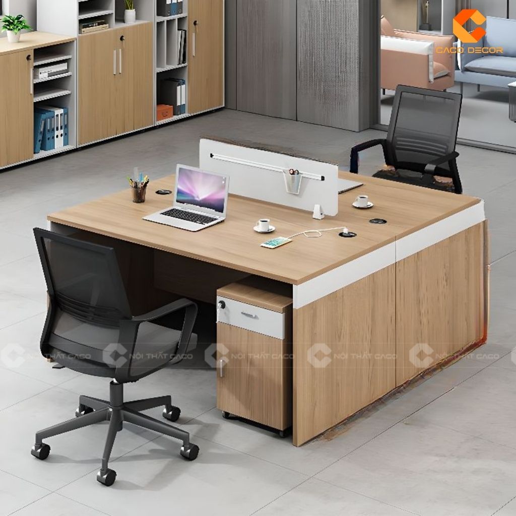 Bàn Làm Việc Nhân Viên BLVNV016 Vẻ Đẹp Thanh Lịch, Nâng Tầm Cảm Hứng Công Sở 1