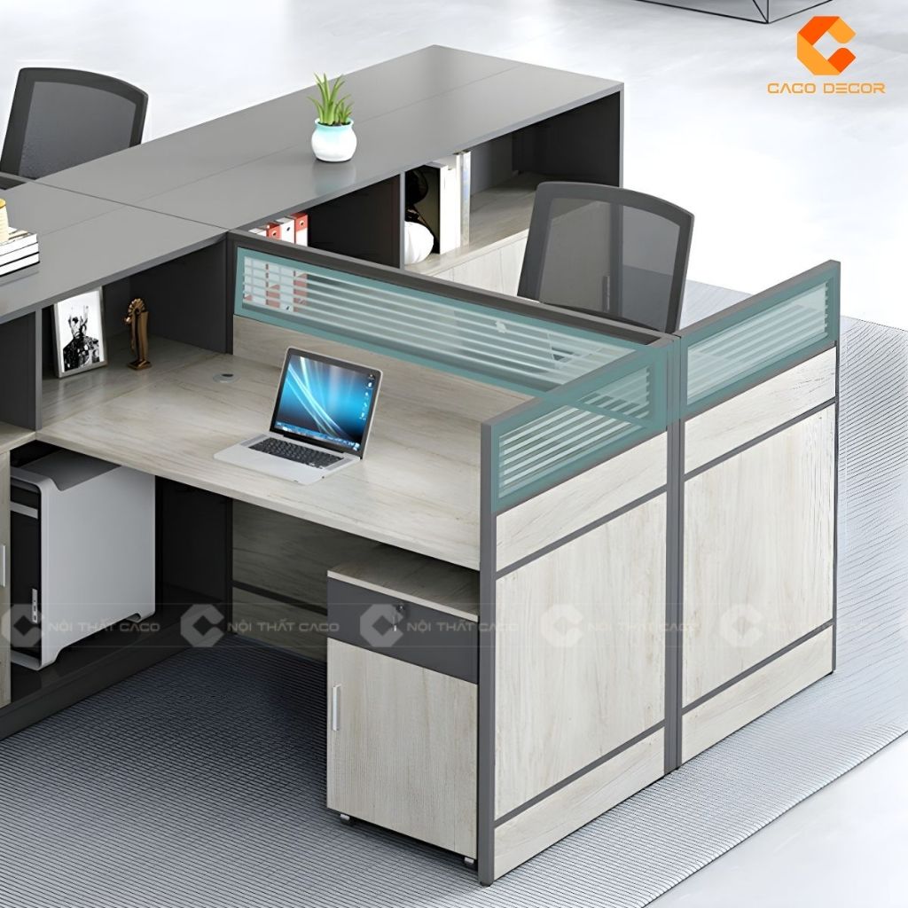 Bàn Làm Việc Nhân Viên BLVNV018 Đỉnh Cao Của Sự Riêng Tư & Tiện Nghi 2