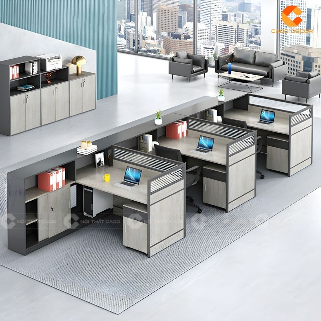 Bàn Làm Việc Nhân Viên BLVNV018 Đỉnh Cao Của Sự Riêng Tư & Tiện Nghi 3