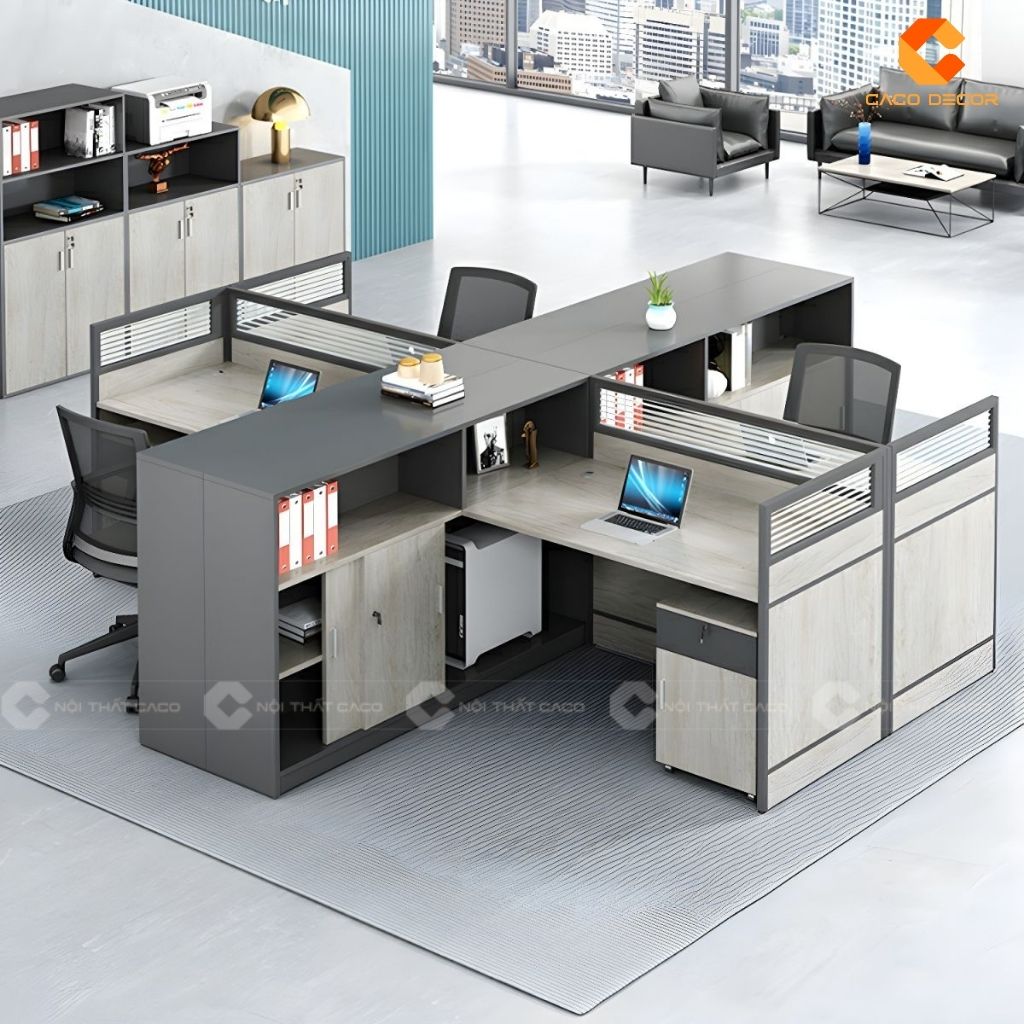 Bàn Làm Việc Nhân Viên BLVNV018 Đỉnh Cao Của Sự Riêng Tư & Tiện Nghi 4