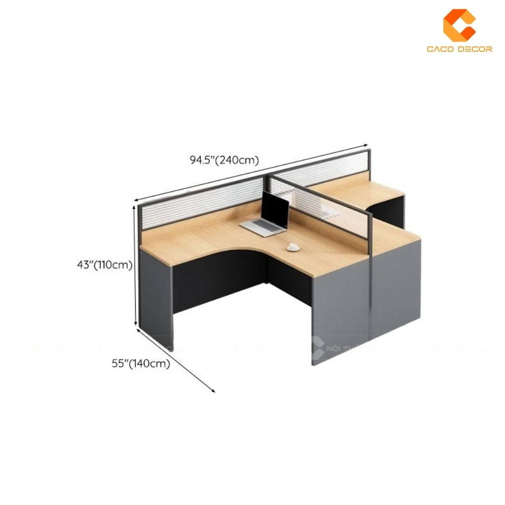 Bàn Làm Việc Nhân Viên BLVNV020 Không Gian Riêng Tư, Nâng Tầm Tập Trung 2