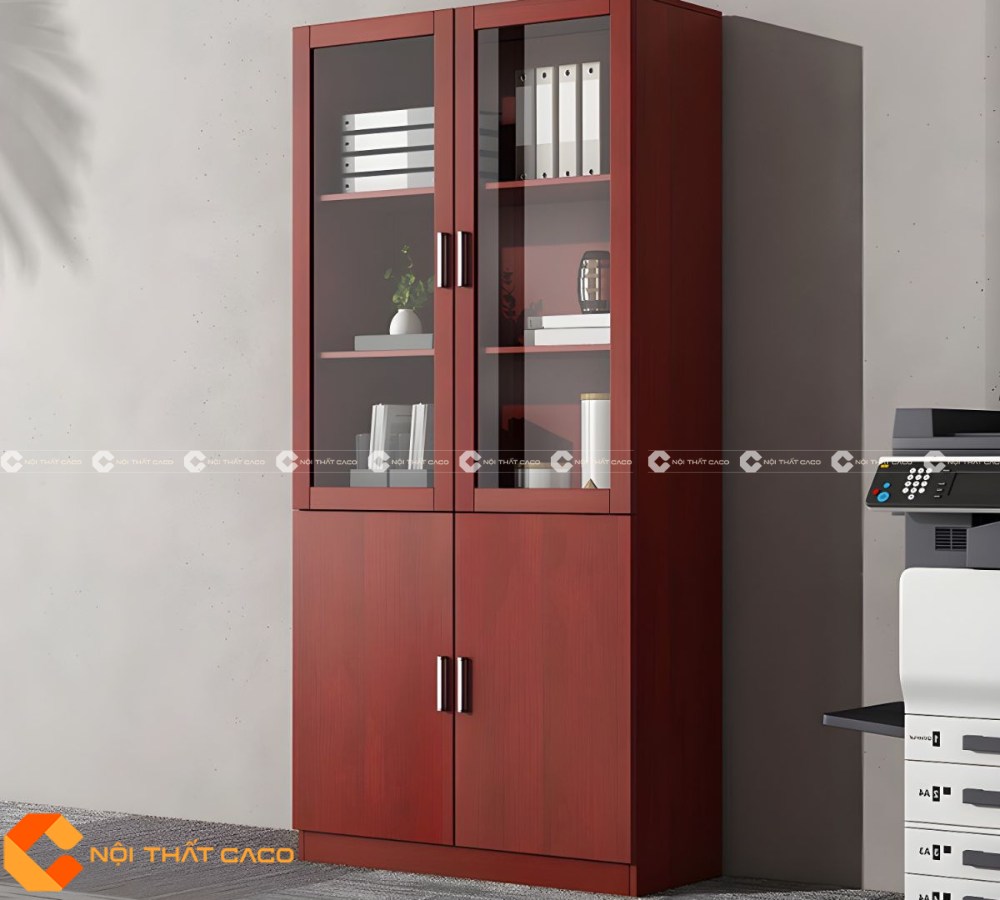Tủ Hồ Sơ 2 Cánh Gỗ Công Nghiệp THS023 Đẹp Hiện Đại | CaCo 5
