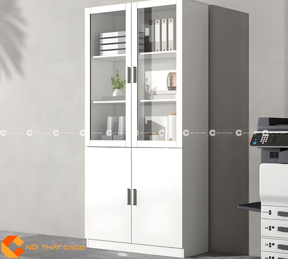 Tủ Hồ Sơ 2 Cánh Gỗ Công Nghiệp THS023 Đẹp Hiện Đại | CaCo 4