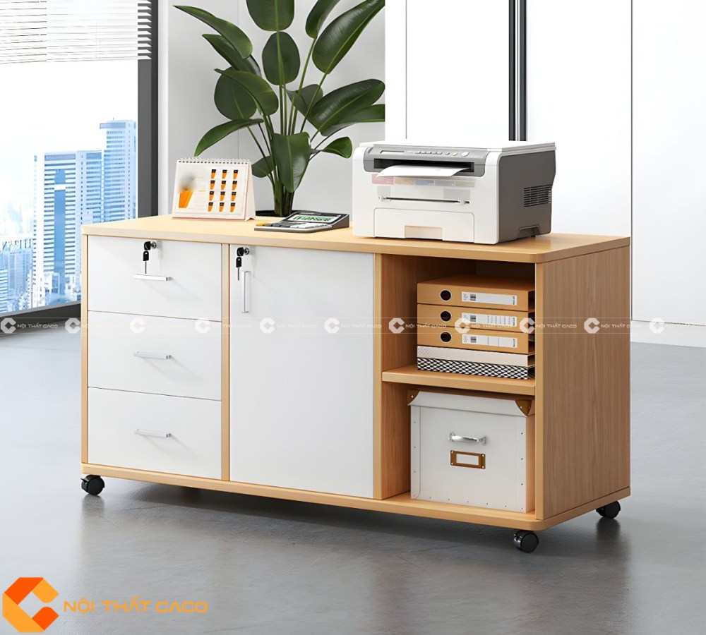 Tủ Hồ Sơ Gỗ Công Nghiệp THS025 Hiện Đại Cao Cấp | Nội Thất CaCo 3