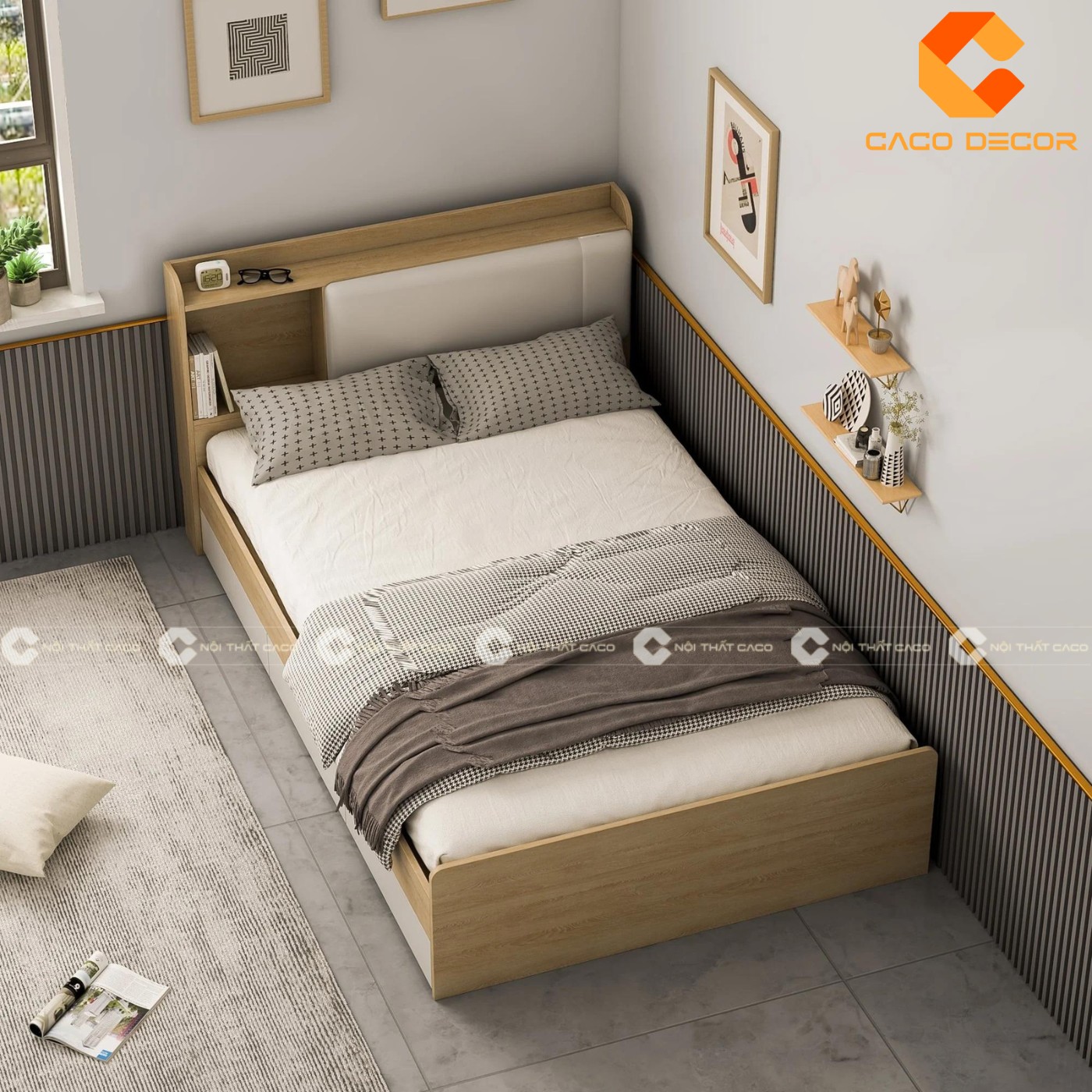 Giường ngủ gỗ công nghiệp đẹp, chất lượng với giá tốt nhất thị trường 9