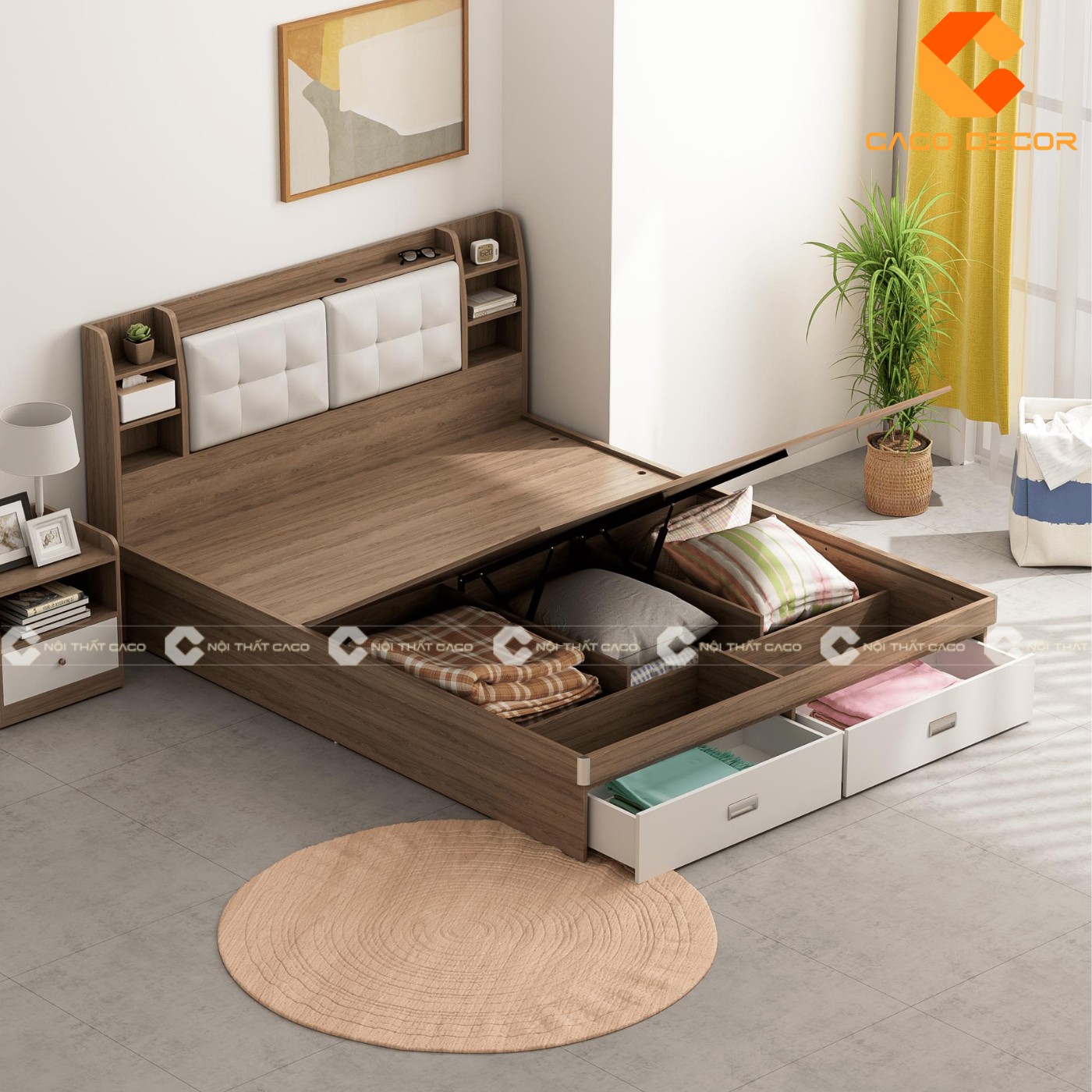Giường ngủ gỗ công nghiệp đẹp, chất lượng với giá tốt nhất thị trường 8