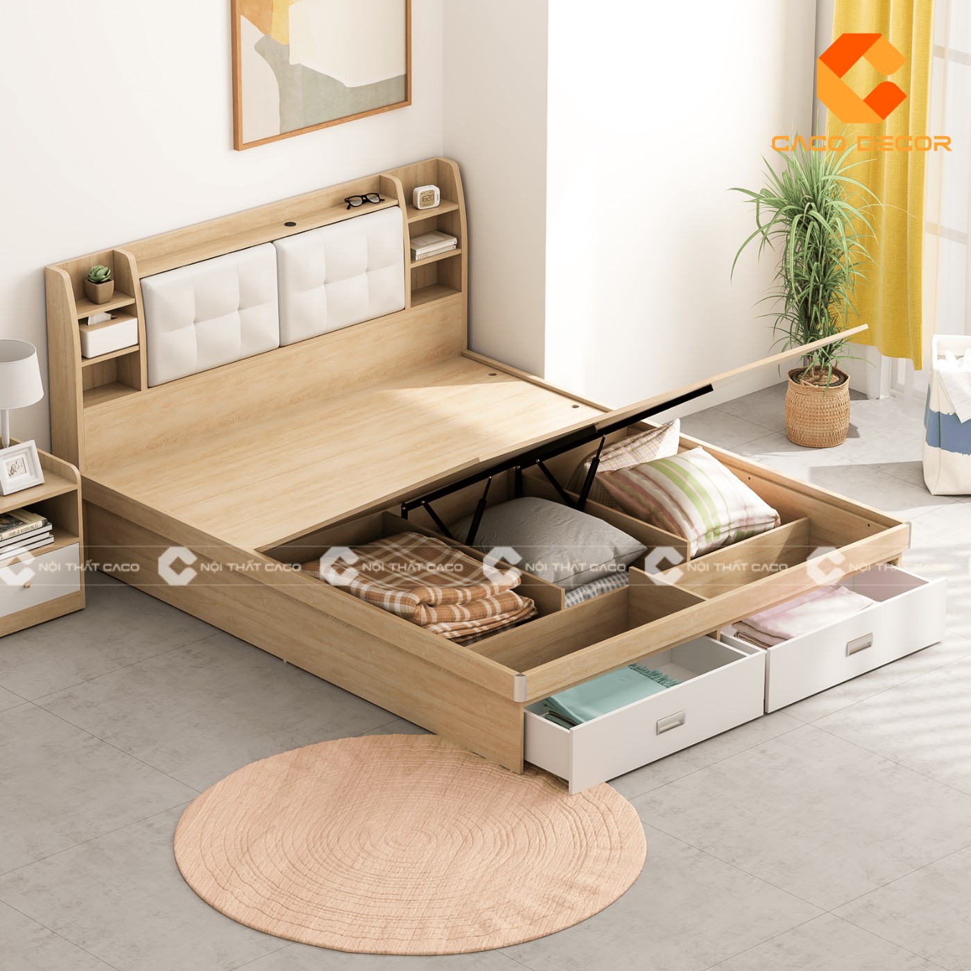 Giường ngủ gỗ công nghiệp đẹp, chất lượng với giá tốt nhất thị trường 10