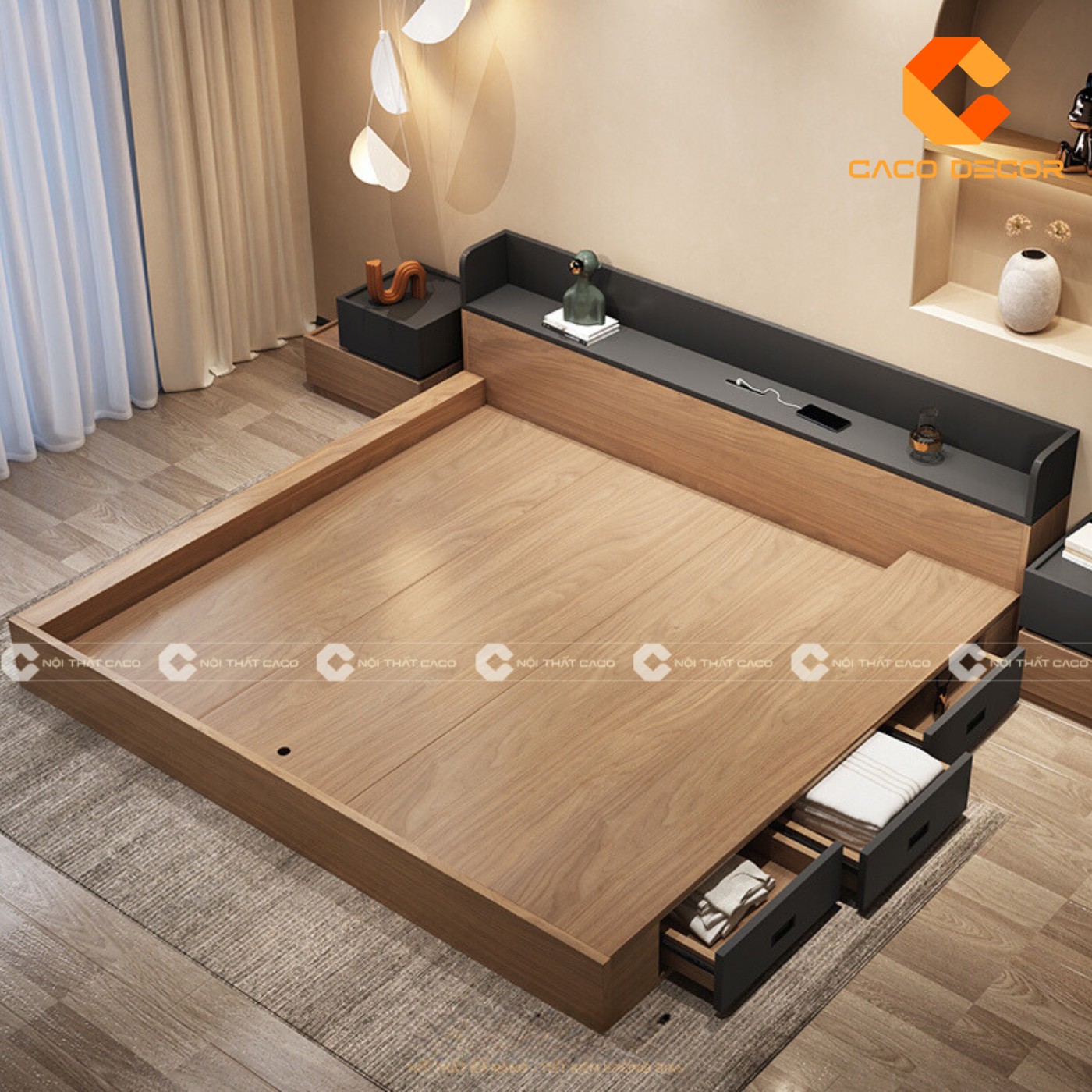 Giường ngủ gỗ công nghiệp đẹp, chất lượng với giá tốt nhất thị trường 2