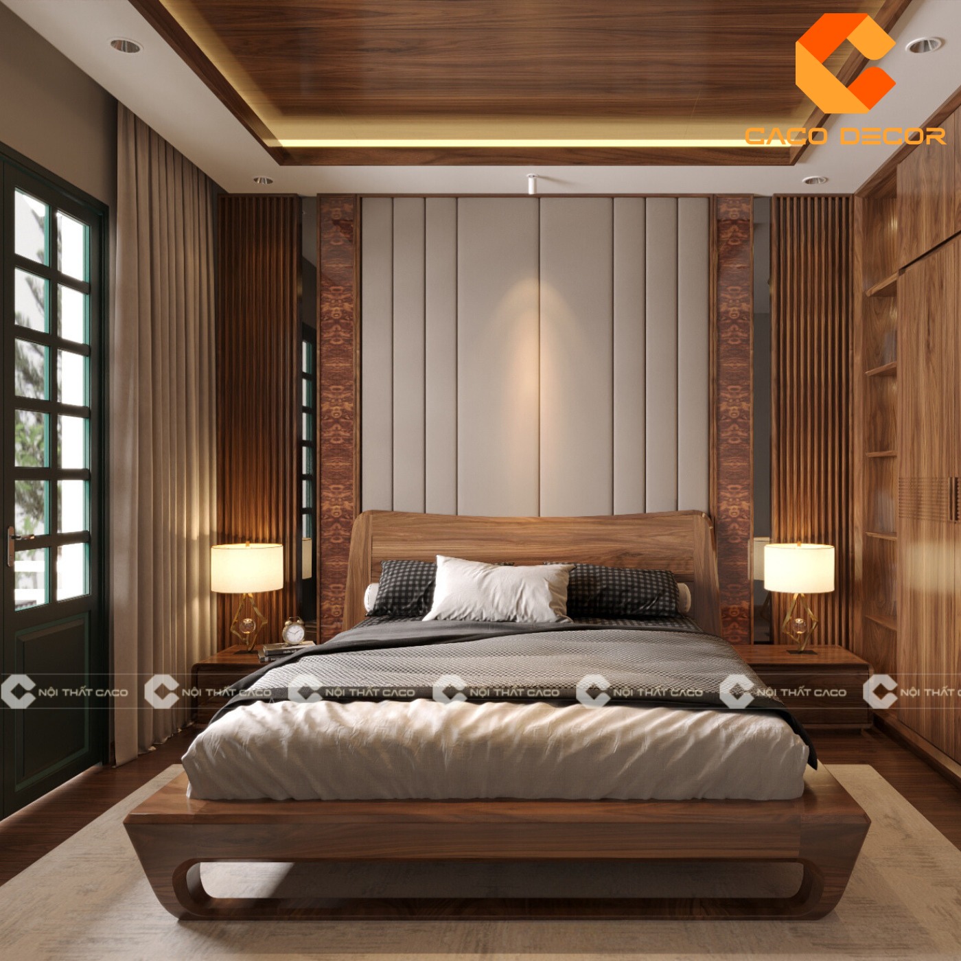 Concept Giường ngủ gỗ tự nhiên thiết kế - Thiết kế trọn gói  5
