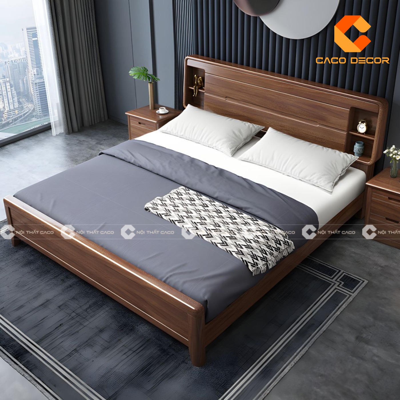 Concept Giường ngủ gỗ tự nhiên thiết kế - Thiết kế trọn gói  9