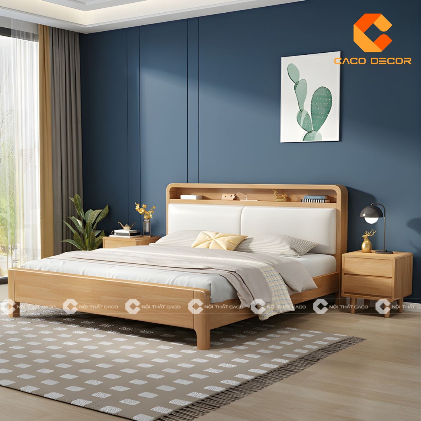 Concept Giường ngủ gỗ tự nhiên thiết kế - Thiết kế trọn gói  6