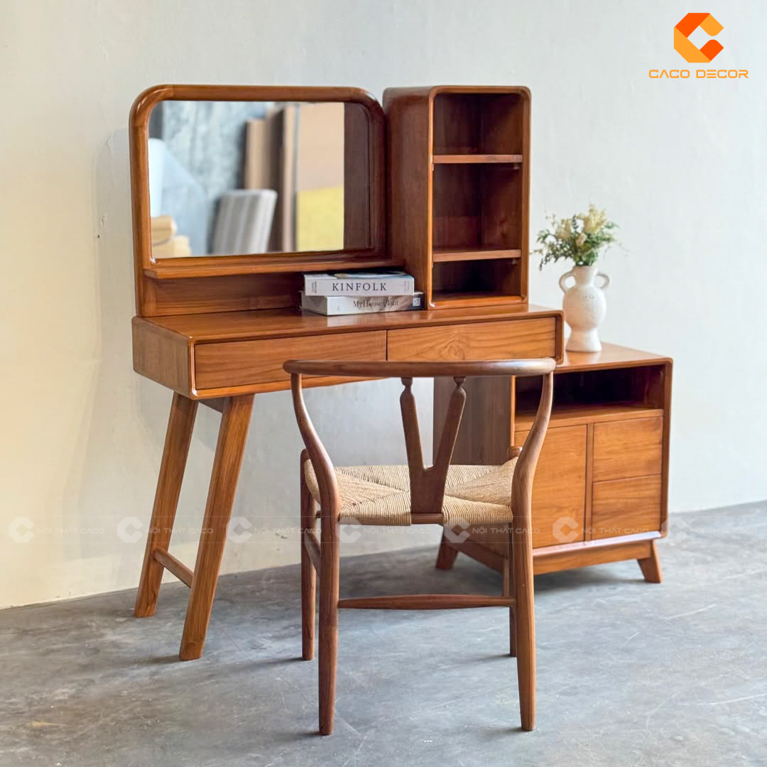 Top Mẫu Bàn Trang Điểm Gỗ Tự Nhiên Đẹp, Sang, Xịn Giá Tốt 6