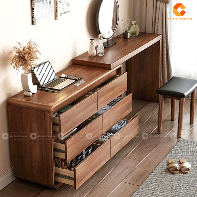Top Mẫu Bàn Trang Điểm Gỗ Tự Nhiên Đẹp, Sang, Xịn Giá Tốt 7