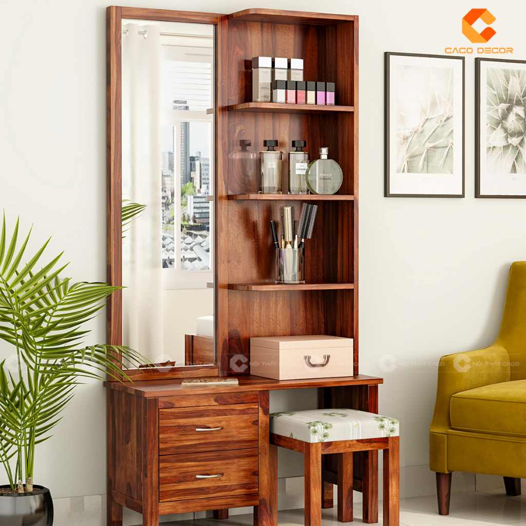 Top Mẫu Bàn Trang Điểm Gỗ Tự Nhiên Đẹp, Sang, Xịn Giá Tốt 12