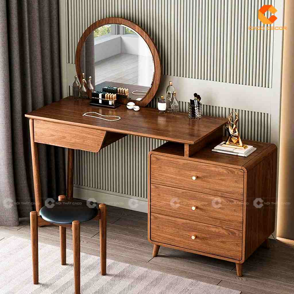Top Mẫu Bàn Trang Điểm Gỗ Tự Nhiên Đẹp, Sang, Xịn Giá Tốt 14