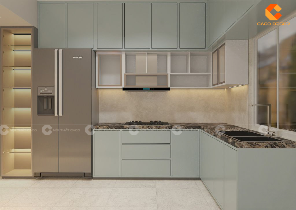Giá Tủ Bếp Gỗ Công Nghiệp MDF Các Thương Hiệu Mới Nhất 9