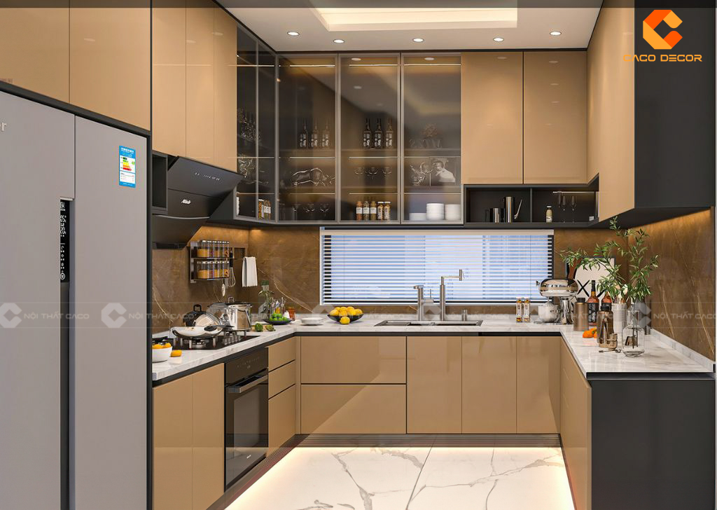 Giá Tủ Bếp Gỗ Công Nghiệp MDF Các Thương Hiệu Mới Nhất 5