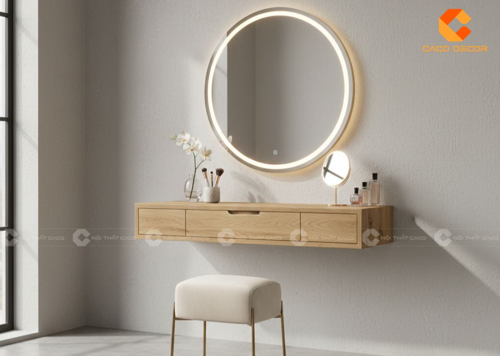 Bàn Trang Điểm Treo Tường Hiện Đại, Tiết Kiệm Diện Tích 21