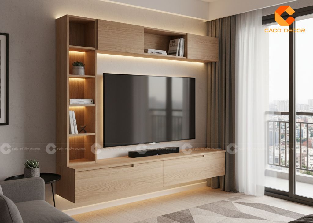 Mẫu kệ tivi cho căn hộ