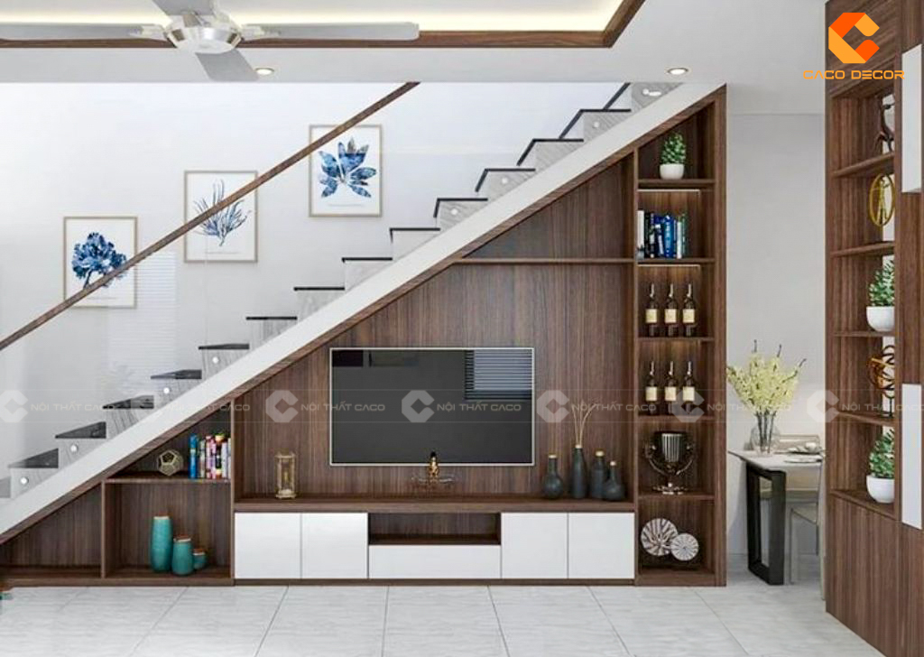  Những Lưu Ý Khi Thiết Kế Kệ Dưới Gầm Cầu Thang 4