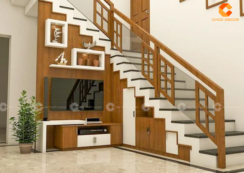  Những Lưu Ý Khi Thiết Kế Kệ Dưới Gầm Cầu Thang 7