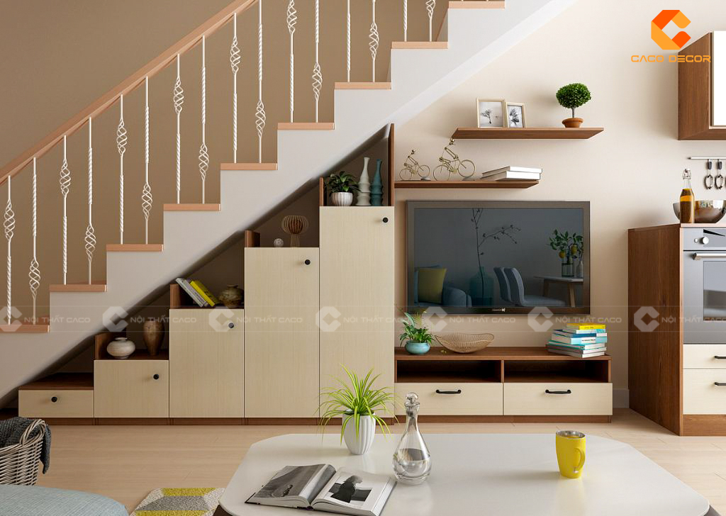  Những Lưu Ý Khi Thiết Kế Kệ Dưới Gầm Cầu Thang 15