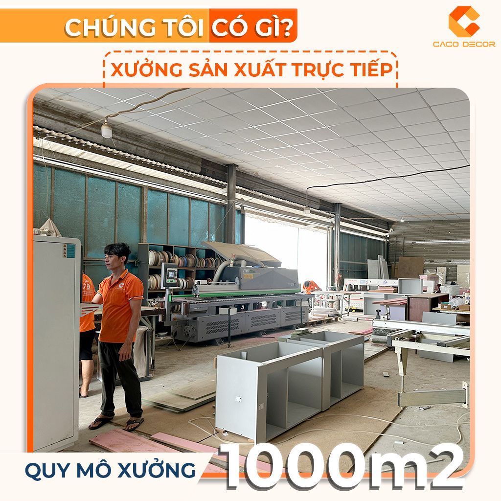 Đội ngũ thi công sản xuất trực tiếp tại xưởng