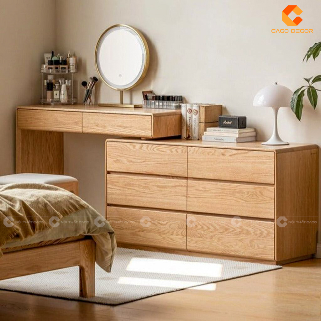 Mẫu Bàn Trang Điểm Gỗ Sang Trọng Và Tiện Ích 3
