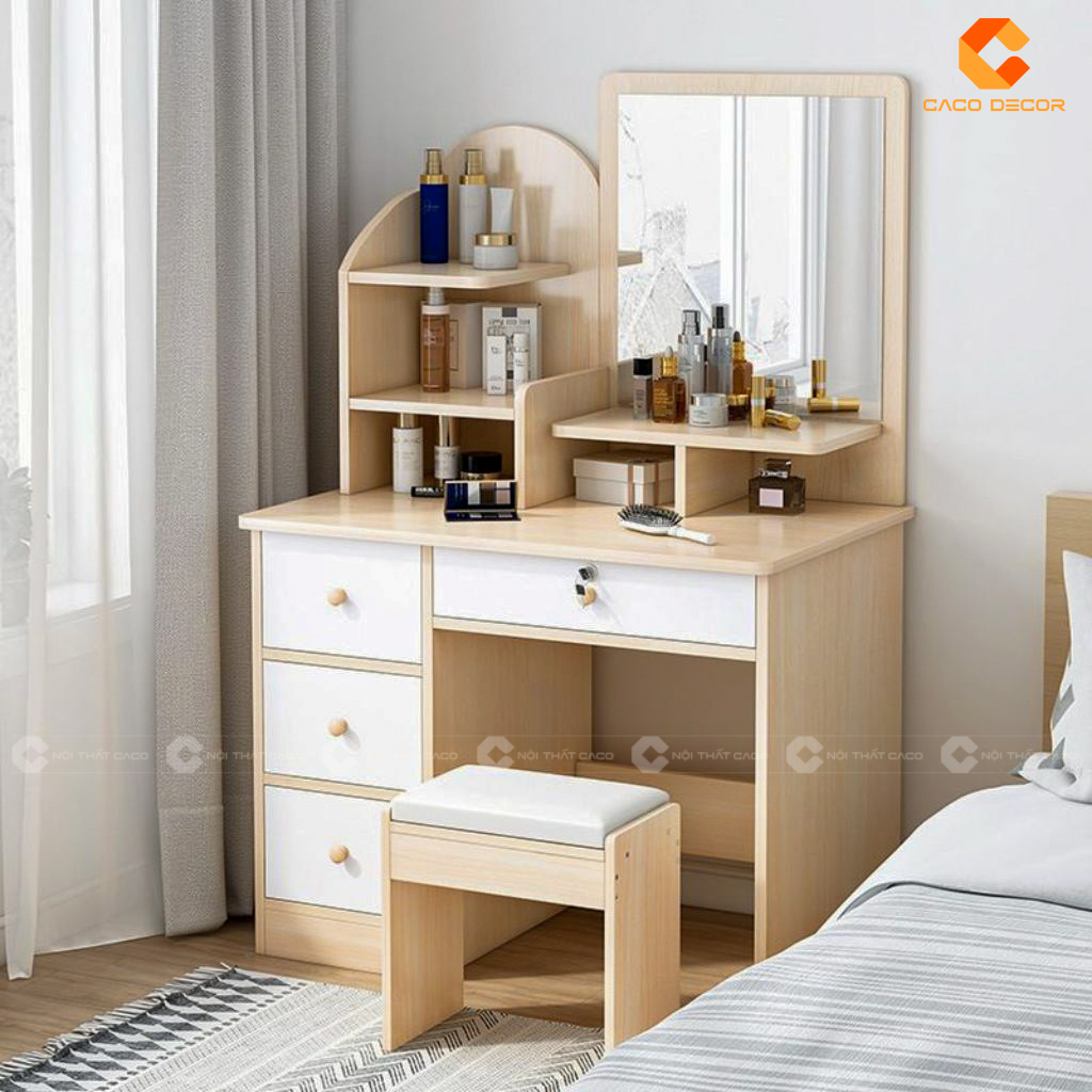 Mẫu Bàn Trang Điểm Gỗ Sang Trọng Và Tiện Ích 4