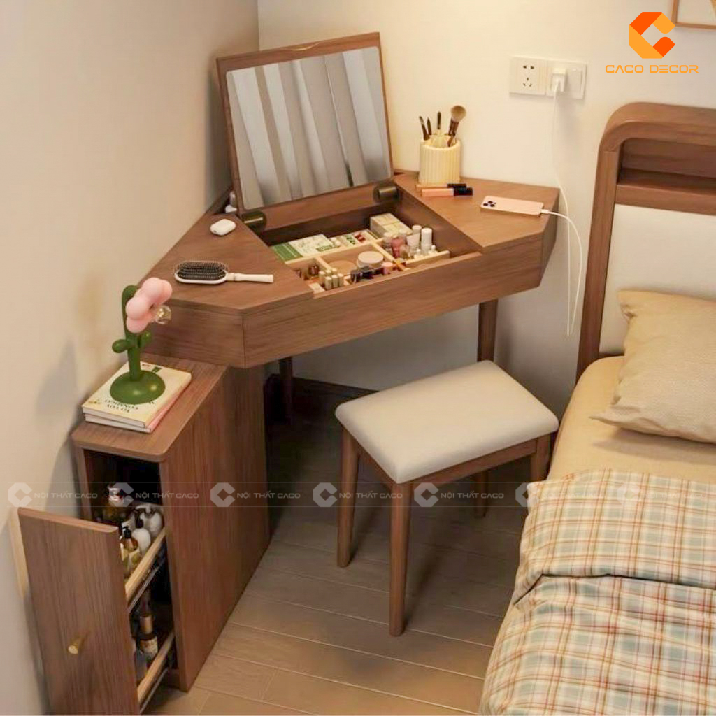 Mẫu Bàn Trang Điểm Gỗ Sang Trọng Và Tiện Ích 17