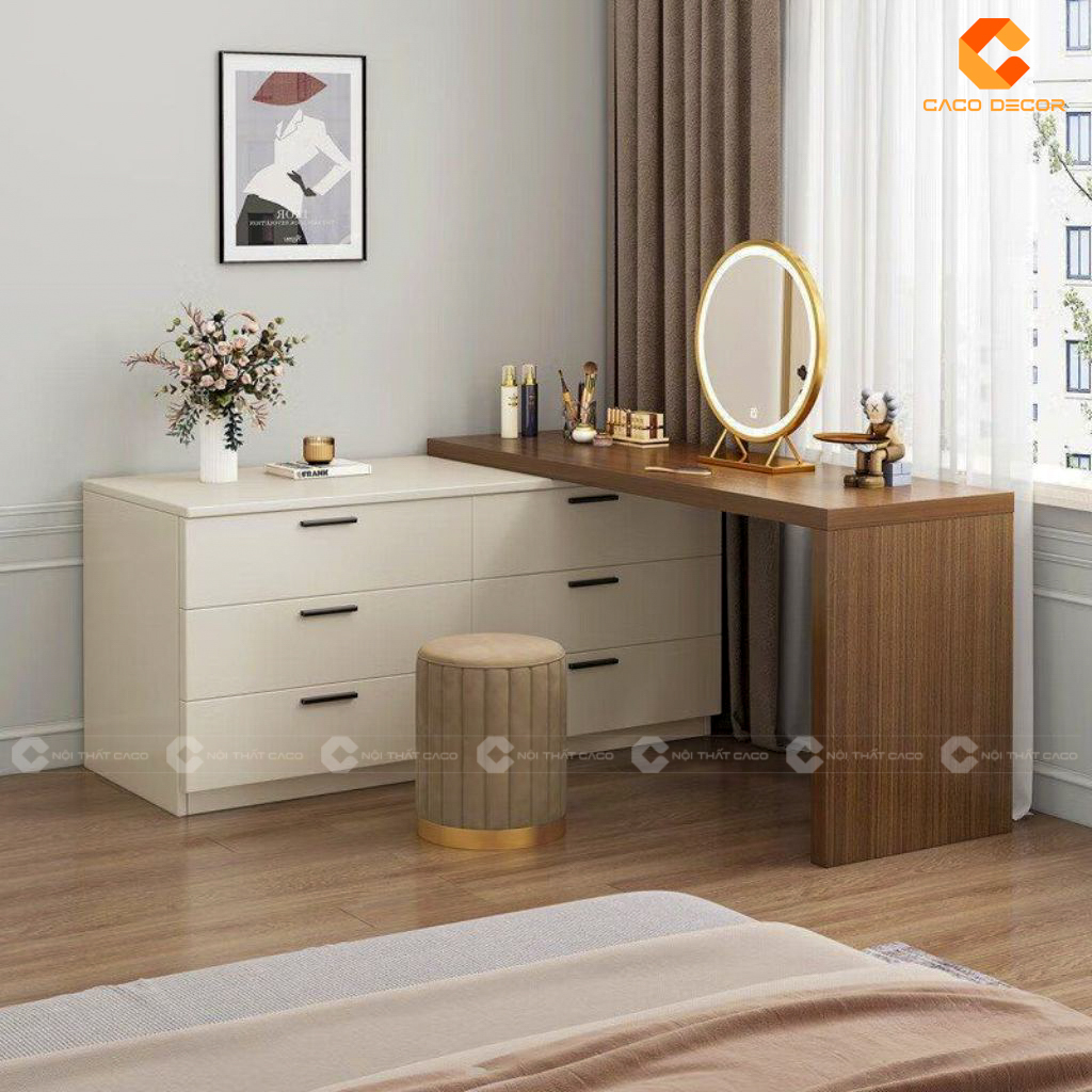 Mẫu Bàn Trang Điểm Gỗ Sang Trọng Và Tiện Ích 18