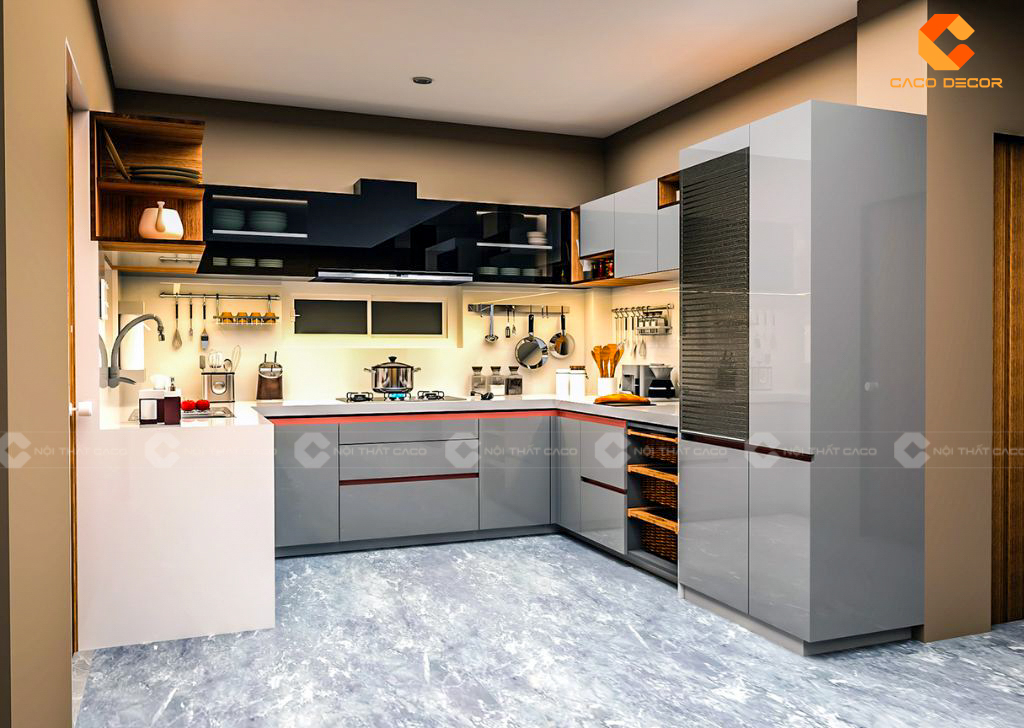  Tủ Bếp Acrylic Là Gì? Những Lưu Ý Khi Mua Tủ Bếp 16