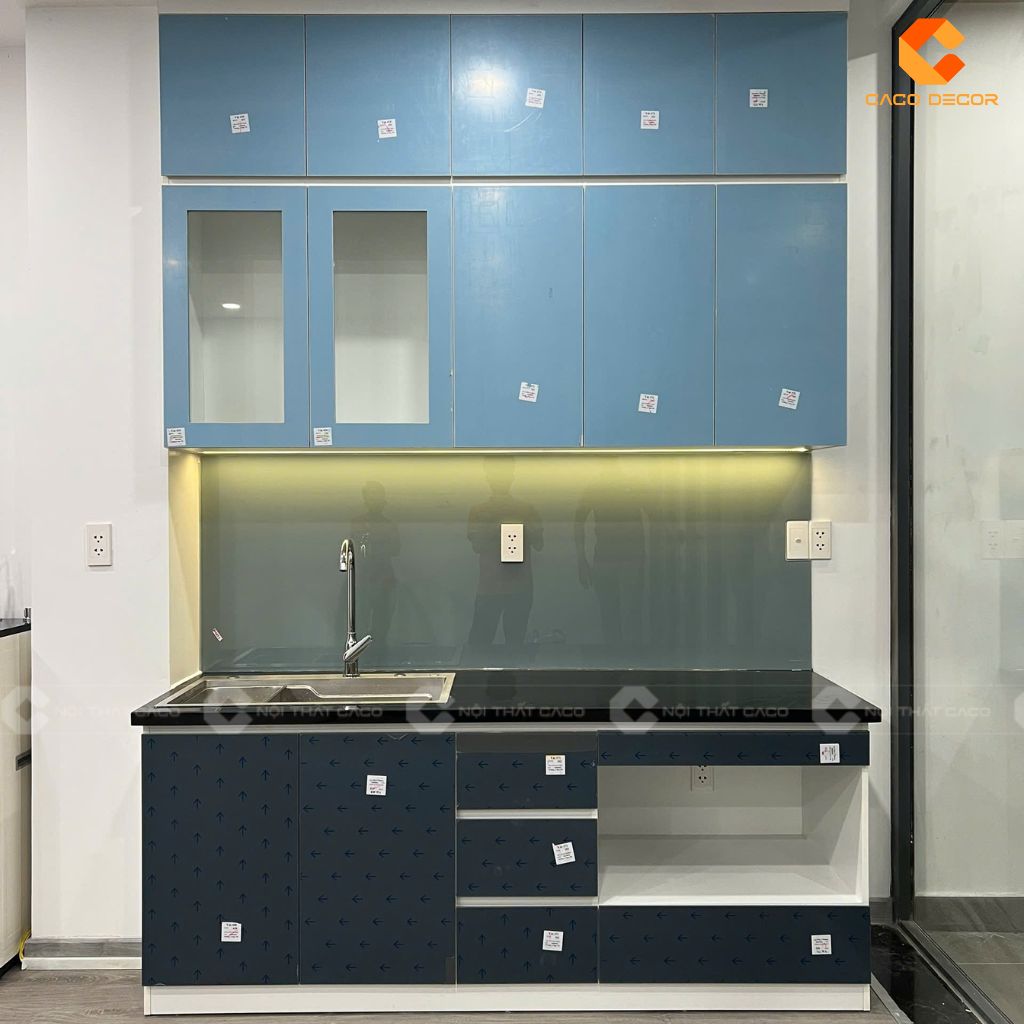 Hình ảnh đã hoàn thiện xong tủ bếp