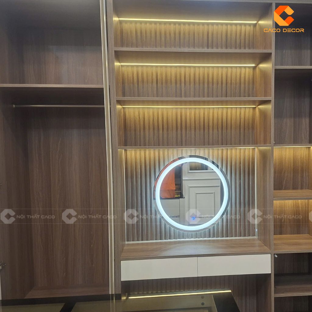 Hình ảnh thực tế bàn giao cho khách hàng tủ áo