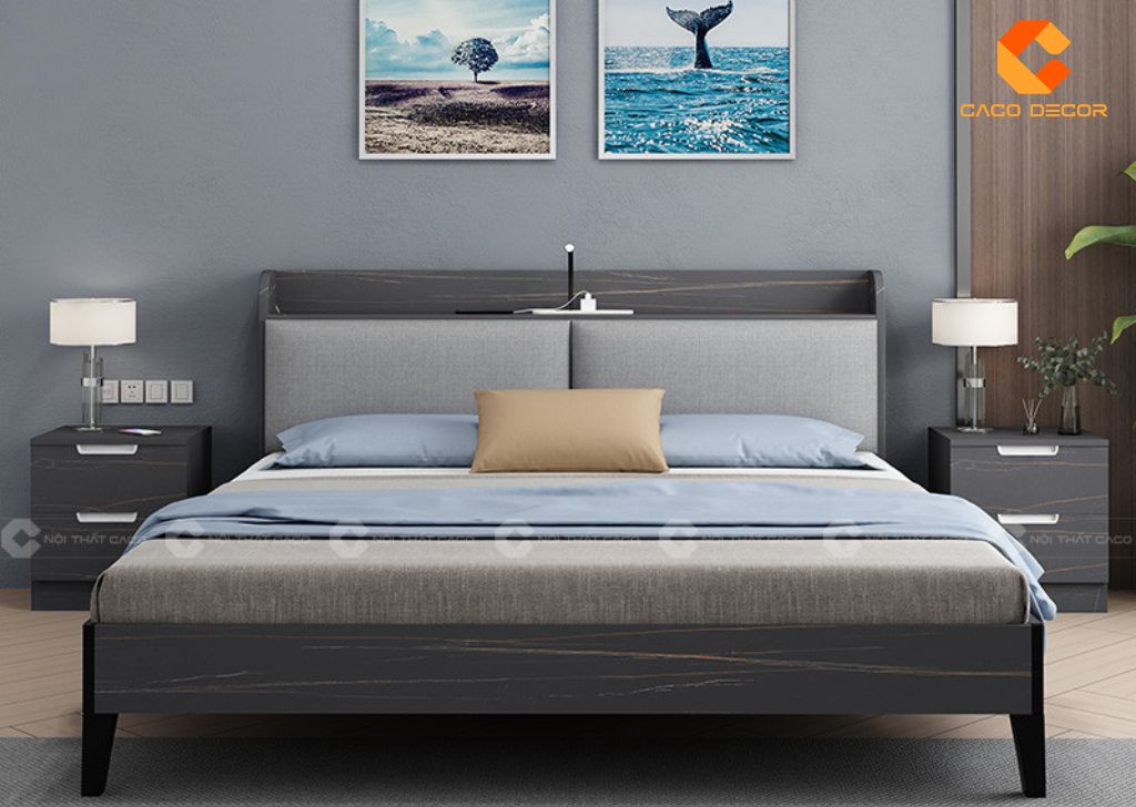 Mẫu giường ngủ gỗ công nghiệp GN093