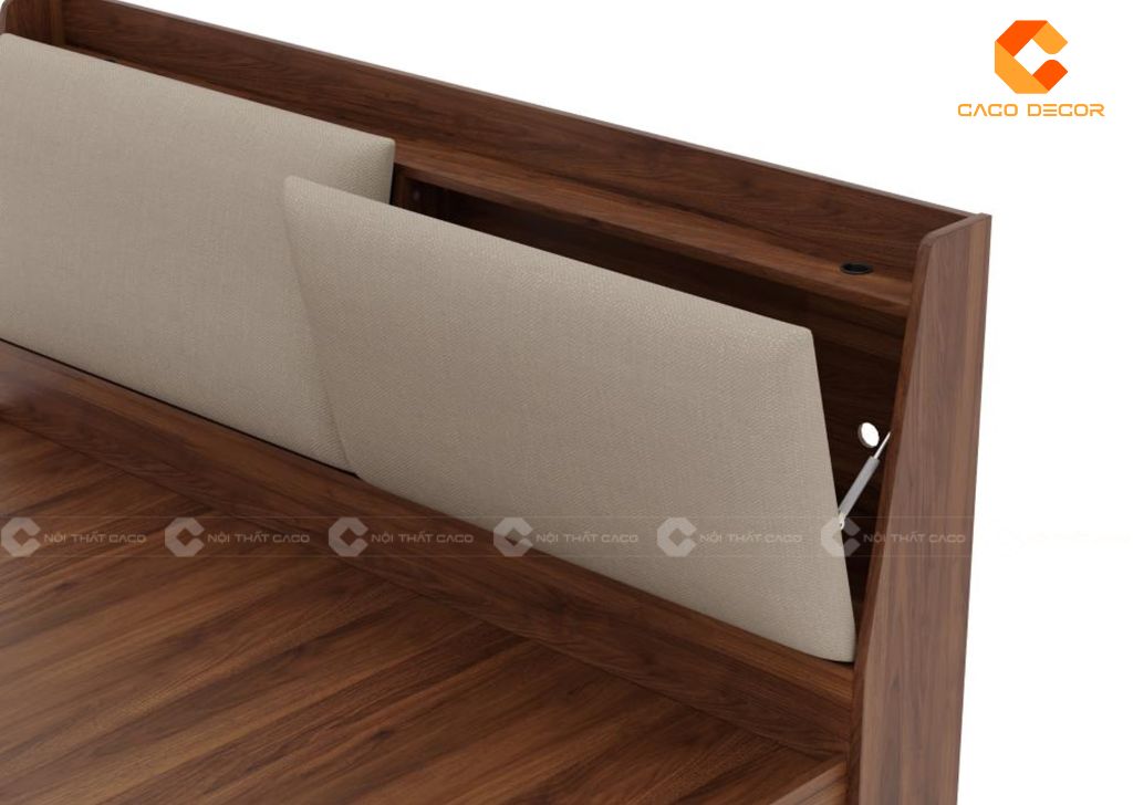 Giường Ngủ Công Nghiệp GN095 Đầu Giường Bọc Nệm Sang Trọng 3