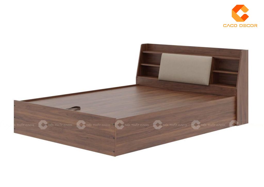 Giường gỗ công nghiệp GN096 kết cấu chắc chắn
