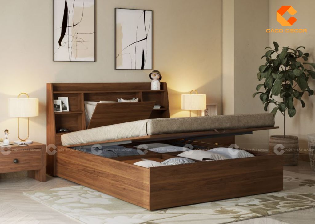 Giường gỗ công nghiệp GN097 Thiết kế hiện đại, tiện dụng 3