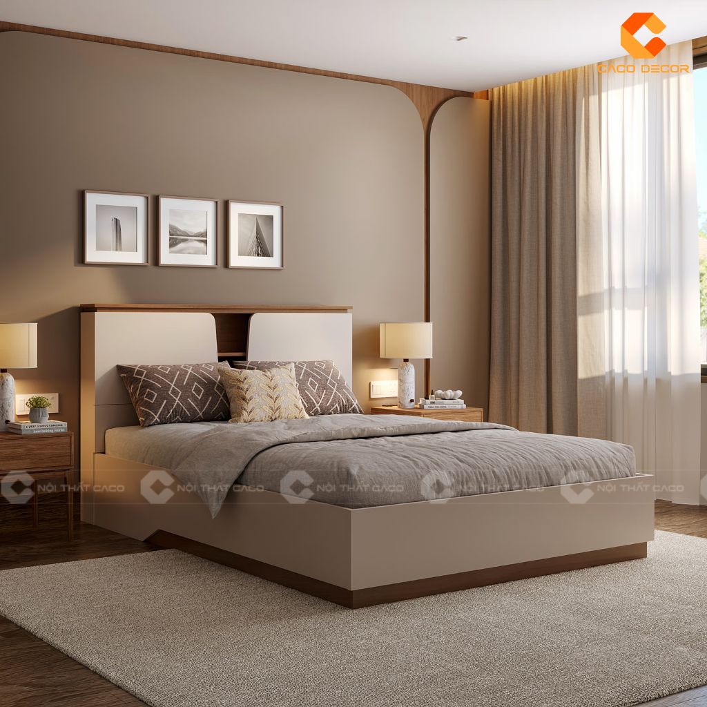 Giường gỗ công nghiệp GN100