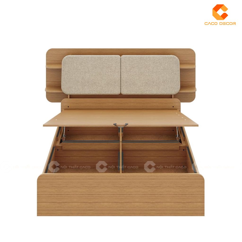 Giường ngủ gỗ công nghiệp GN102 thiết kế mềm mại