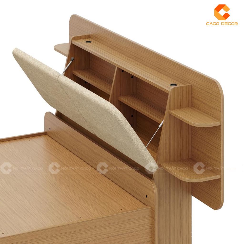 Giường ngủ gỗ công nghiệp GN102 thiết kế tiện lợi