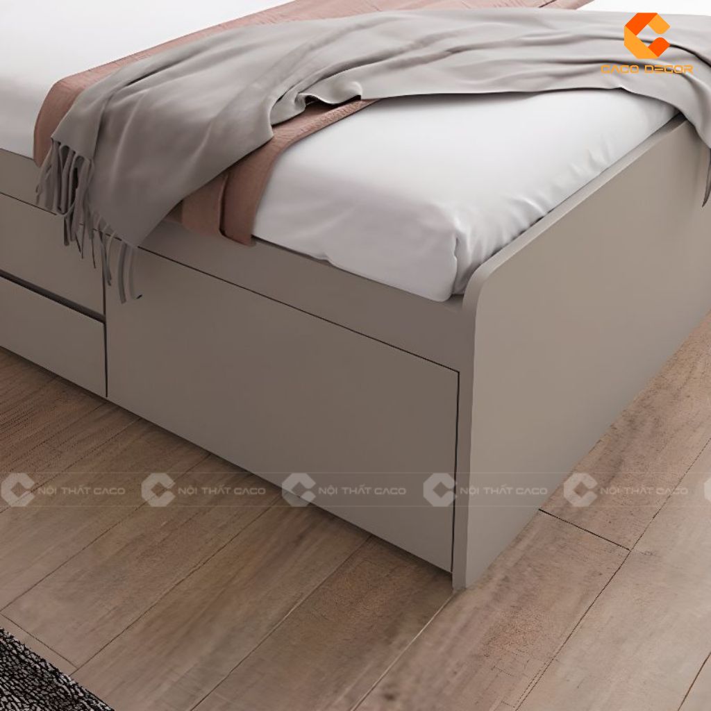 Giường Ngủ Gỗ Công Nghiệp GN106 Có Ngăn Kéo & Hộc Nâng 3
