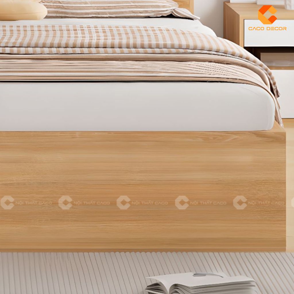 Giường Ngủ Gỗ Công Nghiệp GN111 Có Kệ Trang Trí Đầu Giường 3