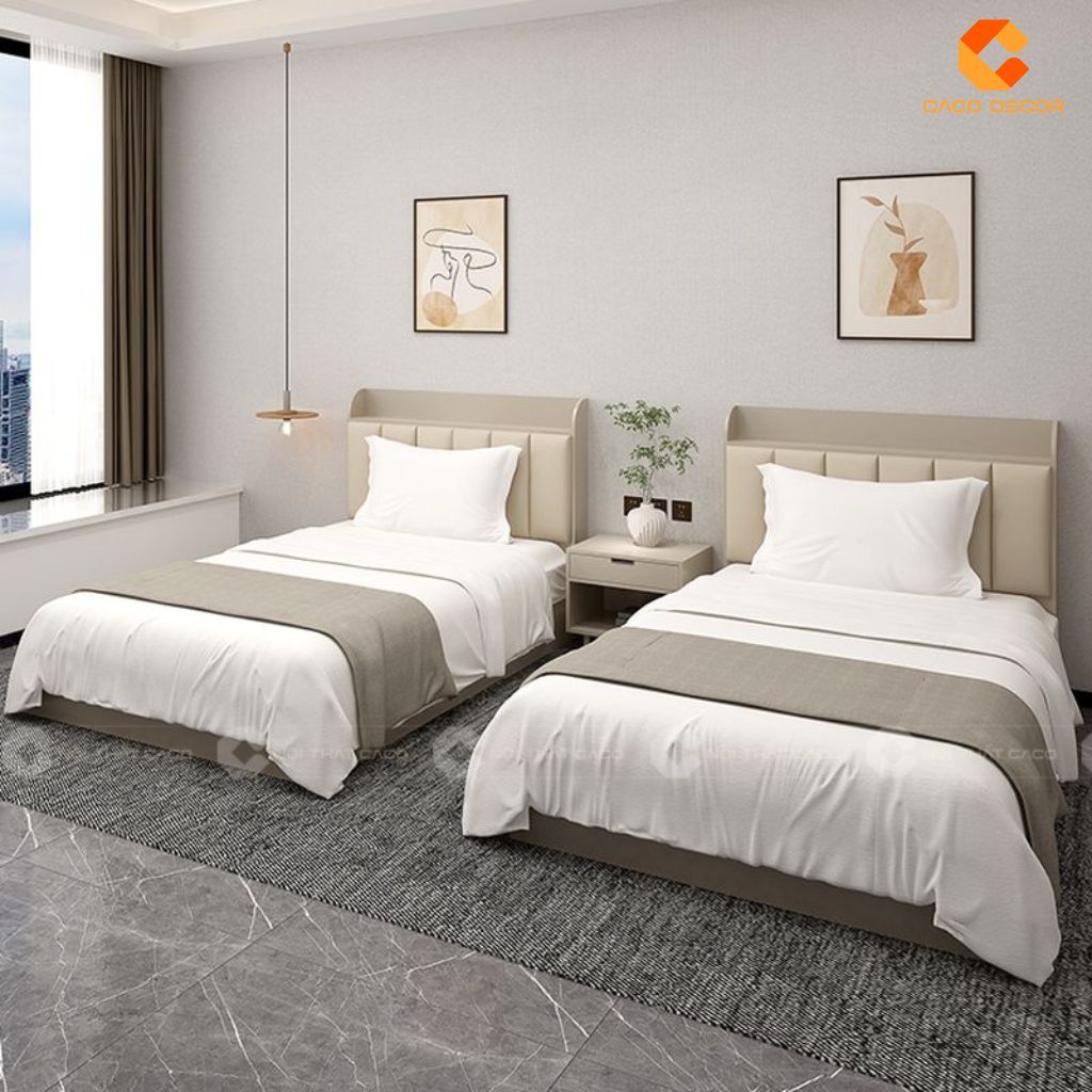 Mẫu giường gỗ công nghiệp GN112 cao cấp