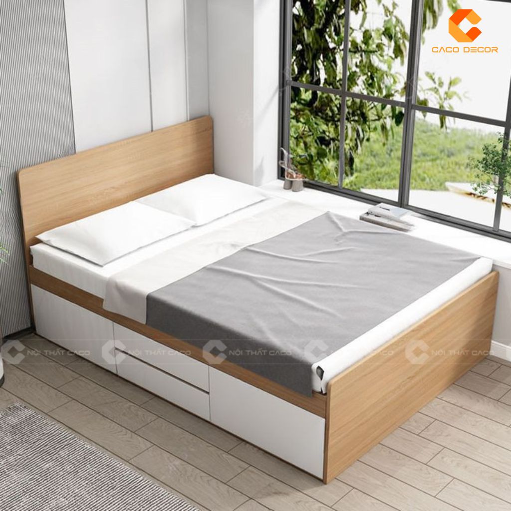 Giường ngủ gỗ công nghiệp GN116